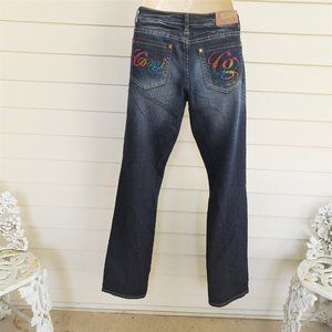 COOGI Low Rise Dark Wash Jeans long 33" Inseam